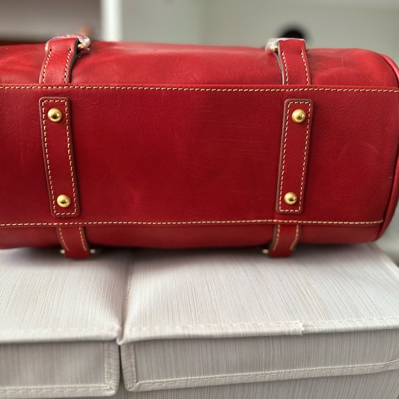 NWT Dooney and Bourke Red Florentine Satchel - Picture 7 of 15